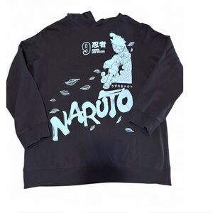 Naruto Graphic Black Hoodie for Kids